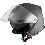 CKX Razor Open Helmet Solid Matte Gray XS Single Shield - Driven Powersports