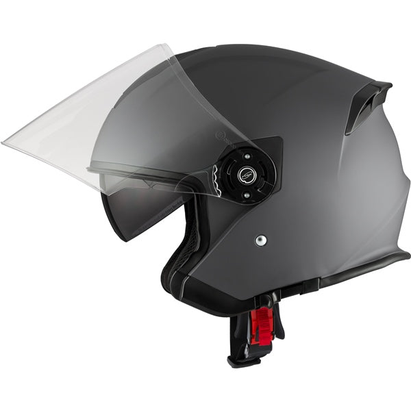 CKX Razor Open Helmet Solid Matte Gray XS Single Shield - Driven Powersports