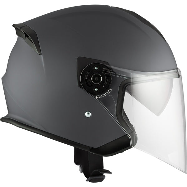 CKX Razor Open Helmet Solid Matte Gray XS Single Shield - Driven Powersports