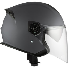 CKX Razor Open Helmet Solid Matte Gray XS Single Shield - Driven Powersports