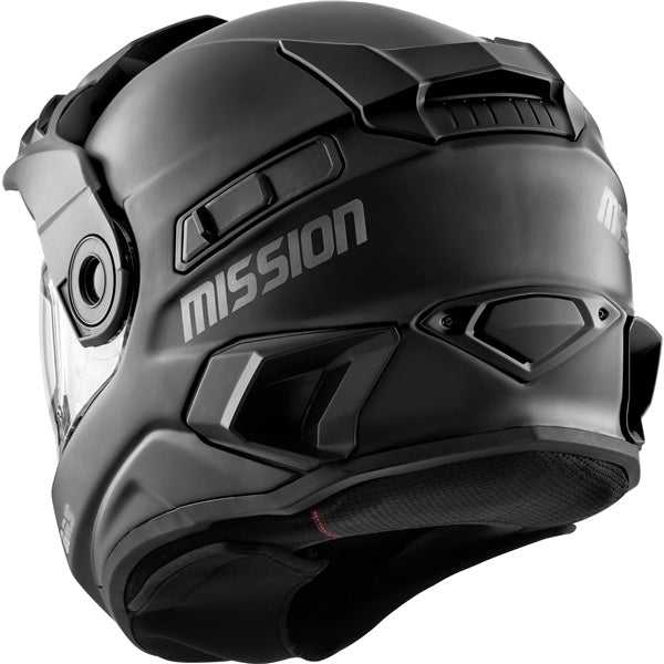 CKX Mission Free-Face Helmet Solid Double Matte Black M Double Shield - Driven Powersports