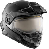 CKX Mission Free-Face Helmet Solid Electric Matte Black 2XS Photochromic Electric Double Shield - Driven Powersports