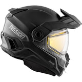 CKX Mission Free-Face Helmet Solid Double Matte Black M Double Shield - Driven Powersports