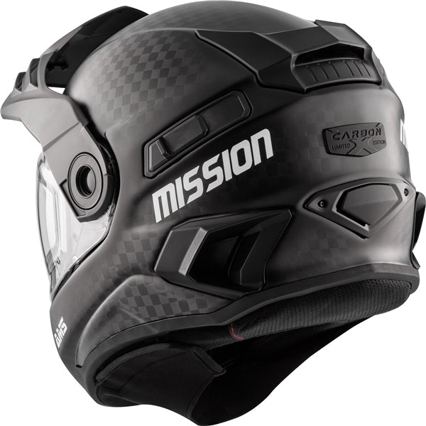 CKX Mission Free-Face Helmet - Carbon Solid Double S Carbon Double Shield - Driven Powersports