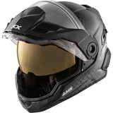 CKX Mission Free-Face Helmet - Carbon Solid Double S Carbon Double Shield - Driven Powersports