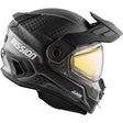 CKX Mission Free-Face Helmet - Carbon Solid Electric XL Carbon Photochromic Electric Double Shield - Driven Powersports