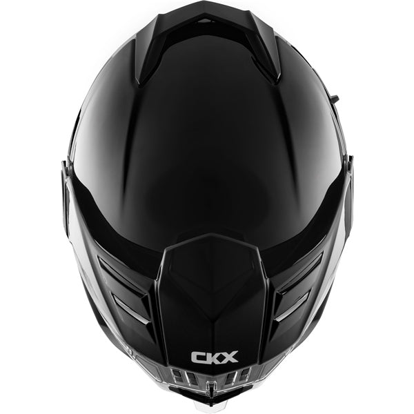 CKX Mission Free-Face Helmet Solid Electric Black S Electric Double Shield - Driven Powersports