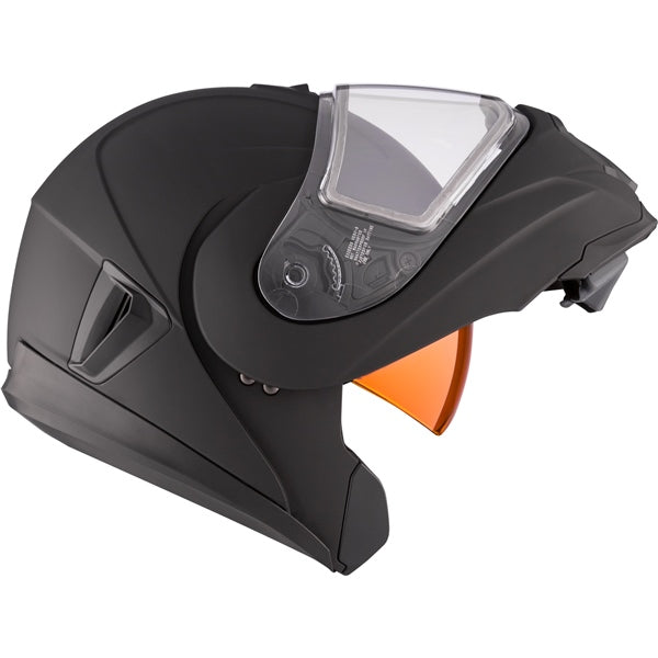 CKX Tranz 1.5 AMS Modular Helmet Solid Double Matte Black XS Double Shield - Driven Powersports