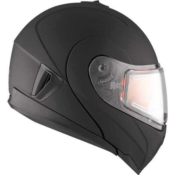 CKX Tranz 1.5 AMS Modular Helmet Solid Electric Matte Black S Electric Double Shield - Driven Powersports