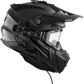 CKX Titan Original Carbon Electric Combo Helmet – Trail and Backcountry Solid Carbon XS - Driven Powersports