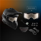 CKX Titan Air Flow Electric Combo Helmet - Backcountry Solid Matte Black XS - Driven Powersports