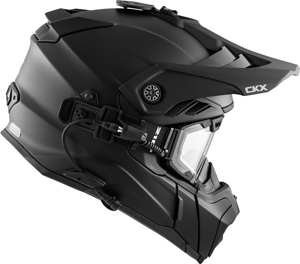 CKX Titan Air Flow Electric Combo Helmet - Backcountry Solid Matte Black XS - Driven Powersports