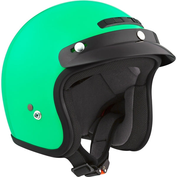 CKX VG300 Open-Face Helmet - Youth Solid L-XL Turquoise No Shield - Driven Powersports