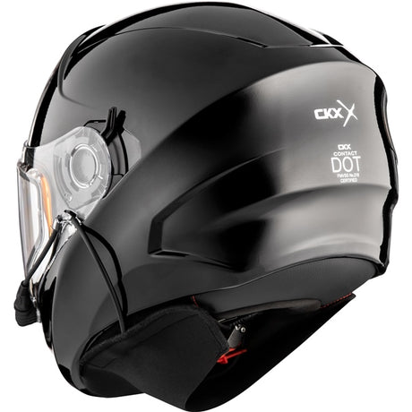 CKX Contact Free-Face Helmet Solid Electric Black M Electric Double Shield - Driven Powersports