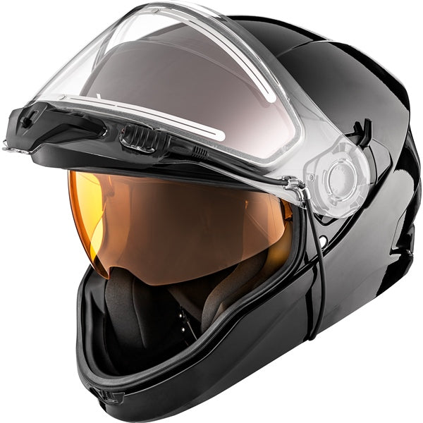 CKX Contact Free-Face Helmet Solid Electric Black M Electric Double Shield - Driven Powersports