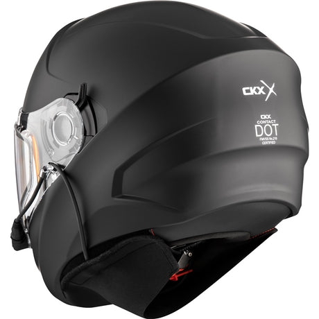 CKX Contact Free-Face Helmet Solid Electric Matte Black M Electric Double Shield - Driven Powersports