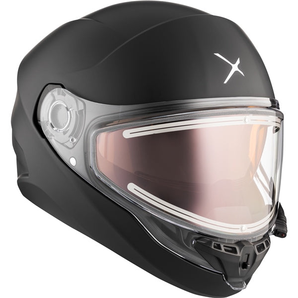 CKX Contact Free-Face Helmet Solid Electric Matte Black M Electric Double Shield - Driven Powersports