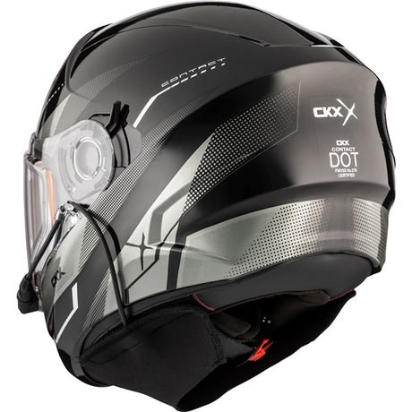 CKX Contact Free-Face Helmet Artik Electric Gray XS Electric Double Shield - Driven Powersports