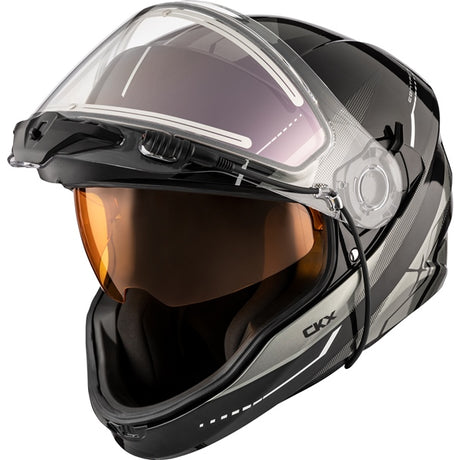 CKX Contact Free-Face Helmet Artik Electric Gray XS Electric Double Shield - Driven Powersports