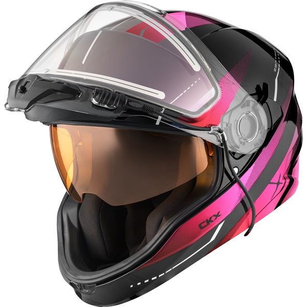 CKX Contact Free-Face Helmet Artik Electric S Pink Electric Double Shield - Driven Powersports