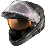 CKX Contact Free-Face Helmet Edge Electric Silver 3XL Electric Double Shield - Driven Powersports