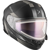 CKX Contact Free-Face Helmet Edge Electric Silver 3XL Electric Double Shield - Driven Powersports