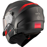 CKX Contact Free-Face Helmet Edge Electric Red XS Electric Double Shield - Driven Powersports