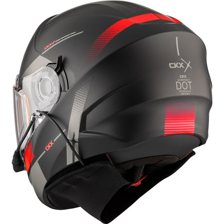 CKX Contact Free-Face Helmet Edge Electric Red XS Electric Double Shield - Driven Powersports