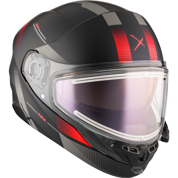 CKX Contact Free-Face Helmet Edge Electric Red XS Electric Double Shield - Driven Powersports