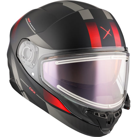 CKX Contact Free-Face Helmet Edge Electric Red XS Electric Double Shield - Driven Powersports