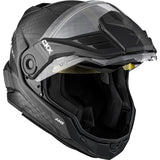 CKX Mission Free-Face Helmet - Carbon Fury Electric Carbon, Matte Gray 2XL Electric Double Shield - Driven Powersports