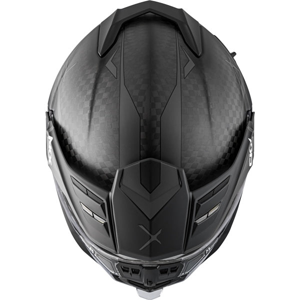 CKX Mission Free-Face Helmet - Carbon Fury Electric Carbon, Matte Gray 2XL Electric Double Shield - Driven Powersports