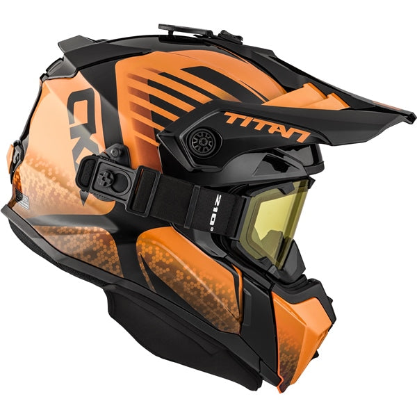 CKX HELM TITAN DL AVID SAFETY GLOSS Orange SM - Driven Powersports
