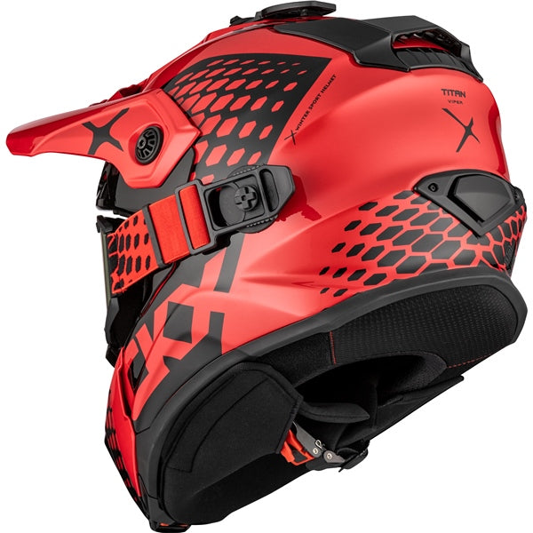 CKX Titan Original Helmet - Trail and Backcountry Viper Glossy red 3XL - Driven Powersports