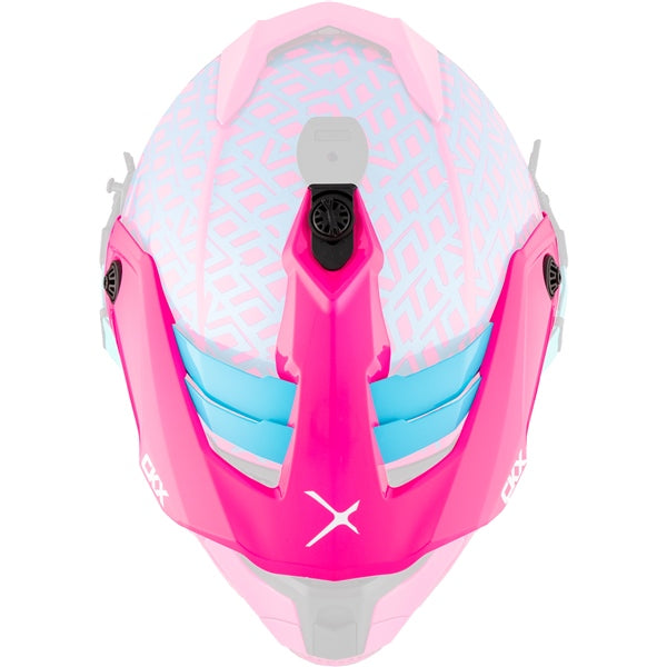 CKX Peak for Titan Helmet Roar Pink, Turquoise Glossy One Size Fits All - Driven Powersports