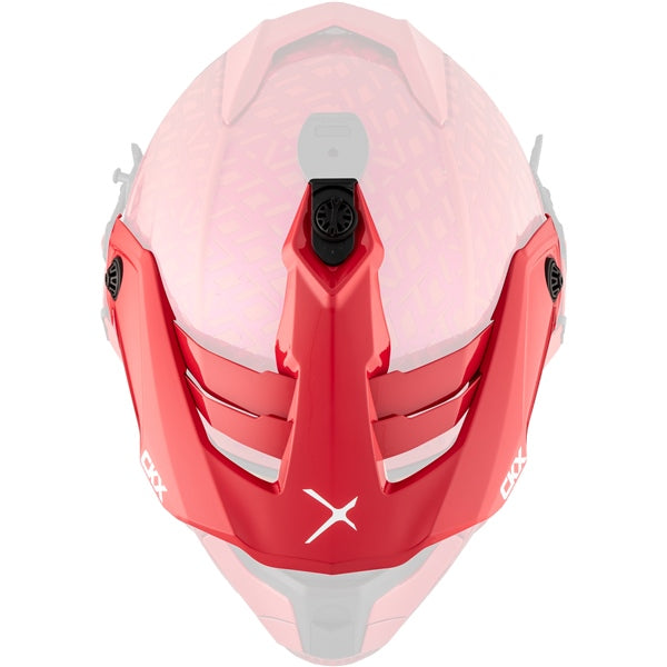 CKX Peak for Titan Helmet Roar Glossy red One Size Fits All - Driven Powersports