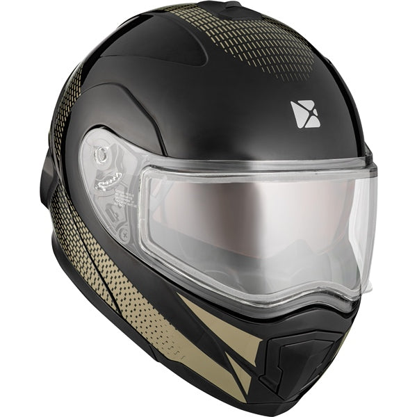 CKX Tranz 1.5 AMS Modular Helmet Cyber Electric L Timber Wolf Glossy Electric Double Shield - Driven Powersports