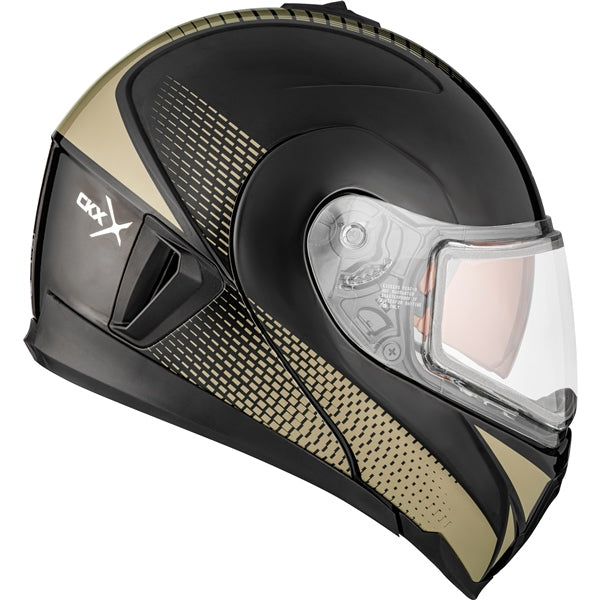CKX Tranz 1.5 AMS Modular Helmet Cyber Electric L Timber Wolf Glossy Electric Double Shield - Driven Powersports
