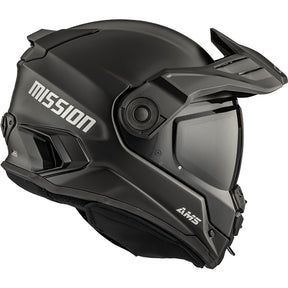 CKX Mission Free-Face Helmet Smoke Double Matte Black XS Smoke Double Shield - Driven Powersports