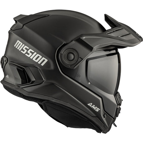 CKX Mission Free-Face Helmet Smoke Double Matte Black XS Smoke Double Shield - Driven Powersports