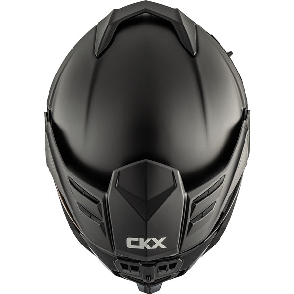 CKX Mission Free-Face Helmet Smoke Double Matte Black XS Smoke Double Shield - Driven Powersports