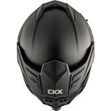 CKX Mission Free-Face Helmet Smoke Double Matte Black XS Smoke Double Shield - Driven Powersports