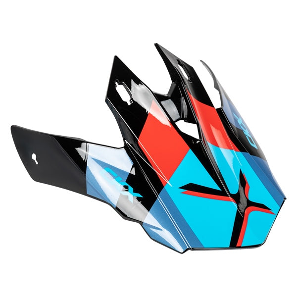 CKX Peak for TX228 Helmet Lord Blue, Glossy red One Size Fits All - Driven Powersports