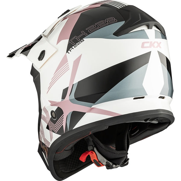 CKX TX228 Off-Road Helmet Lord XL White, Glossy Pink - Driven Powersports