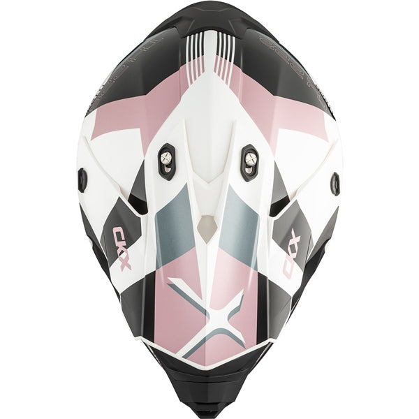 CKX TX228 Off-Road Helmet Lord XL White, Glossy Pink - Driven Powersports