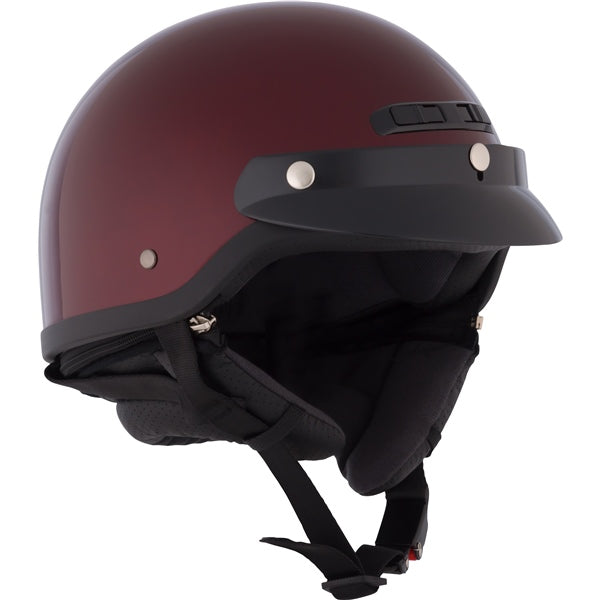 CKX VG500 Half Helmet Solid Wine red XS - Driven Powersports