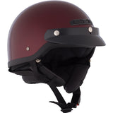 CKX VG500 Half Helmet Solid Wine red XS - Driven Powersports