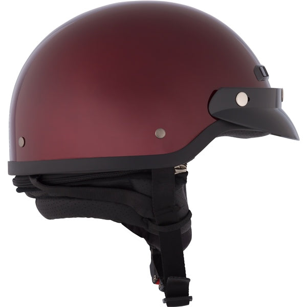 CKX VG500 Half Helmet Solid Wine red XS - Driven Powersports