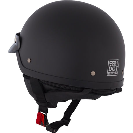 CKX VG500 Half Helmet Solid Matte Black XS - Driven Powersports