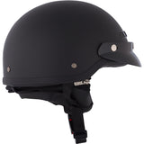 CKX VG500 Half Helmet Solid Matte Black XS - Driven Powersports